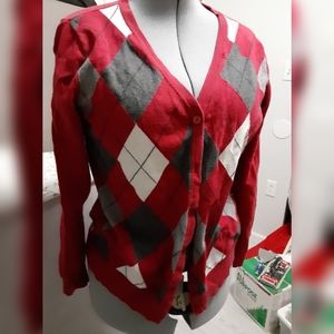 Plaid cardigan